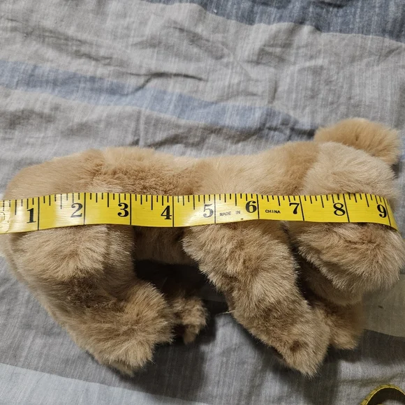 Vintage Gund Puppy Dog Plush Stuffed Animal 1985 Tan Brown 9" - Picture 5 of 5